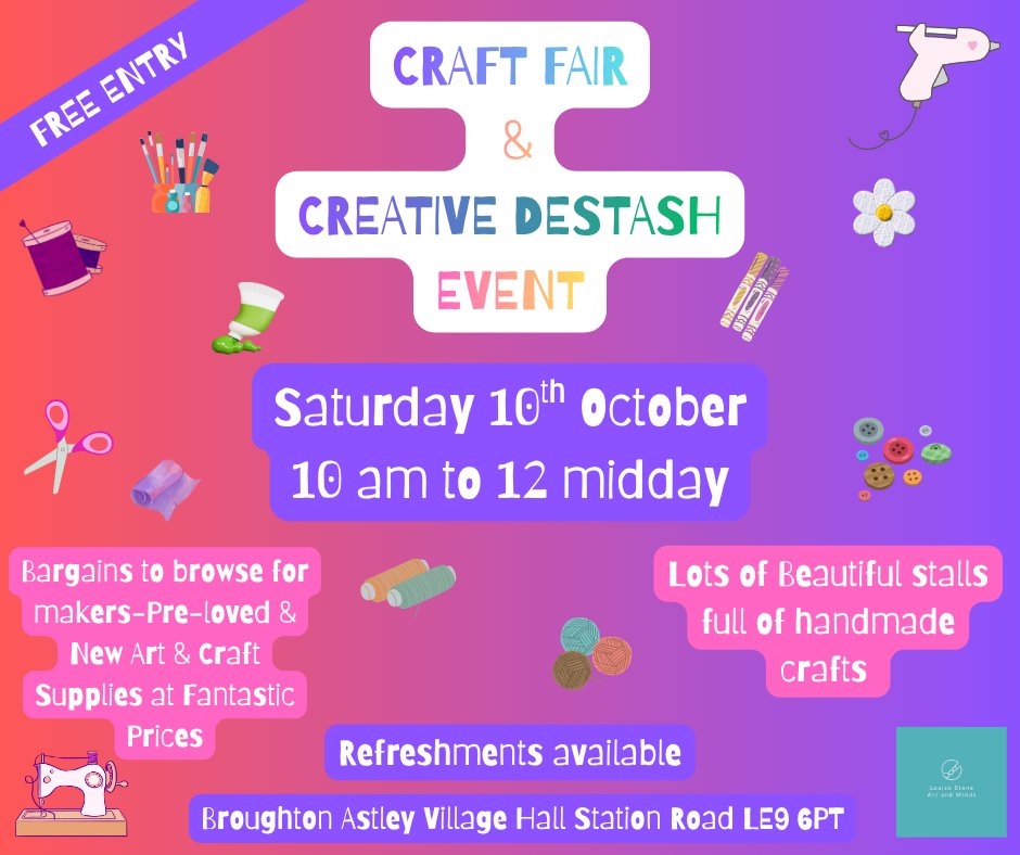 Craft Fair and Art & Craft Destash Event